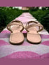 Rare Sparkle Pastel Pink T - strap Flats - cunei